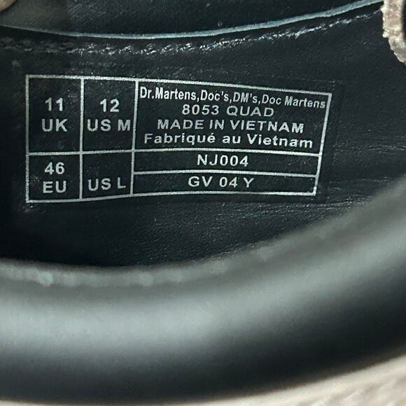 NEW Dr. Martens 8053 Quad Smooth Platform Derby Taupe Neutral Y2K Utility Sz 12 - Picture 7 of 9